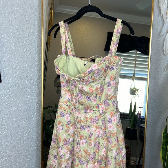 House of CB 'Carmen' Peony Print Bustier Sundress NWOT - Picture 4 of 5